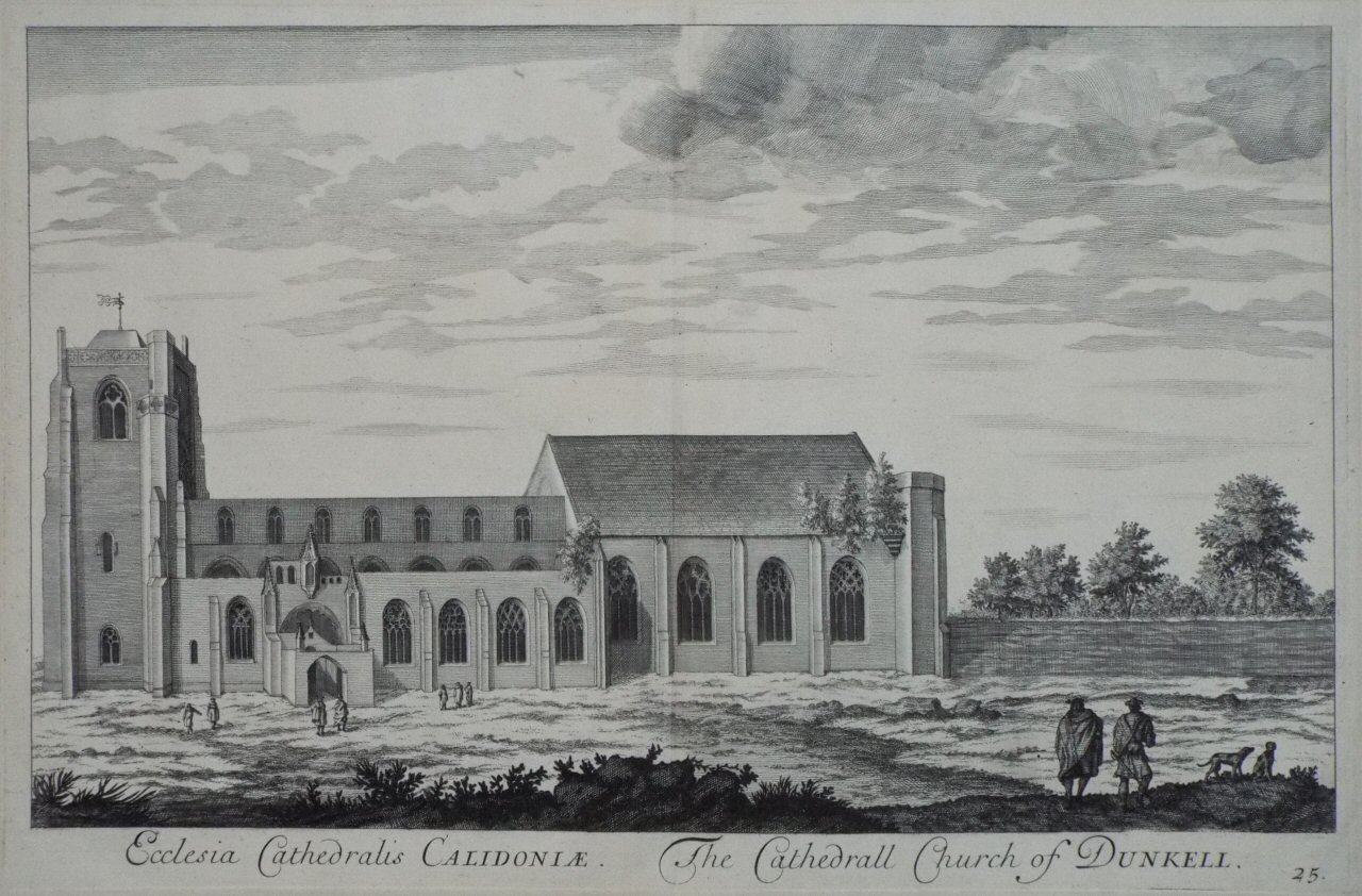 Print - Ecclesia Cathedralis Calidoniae. The Catherdrall Church of Dunkell.